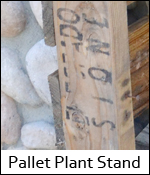 Pallet Plant Stand